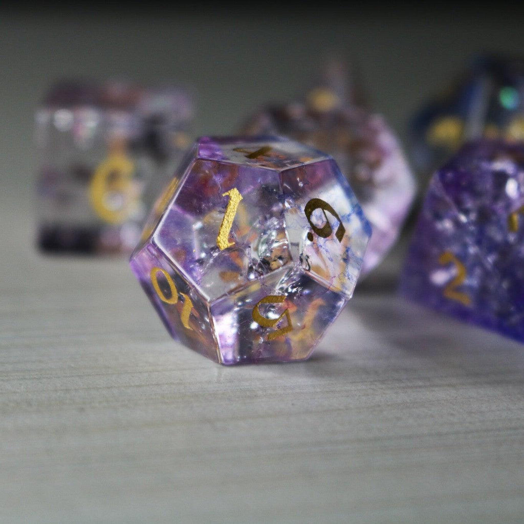 Stormcloud Violet Dice Set