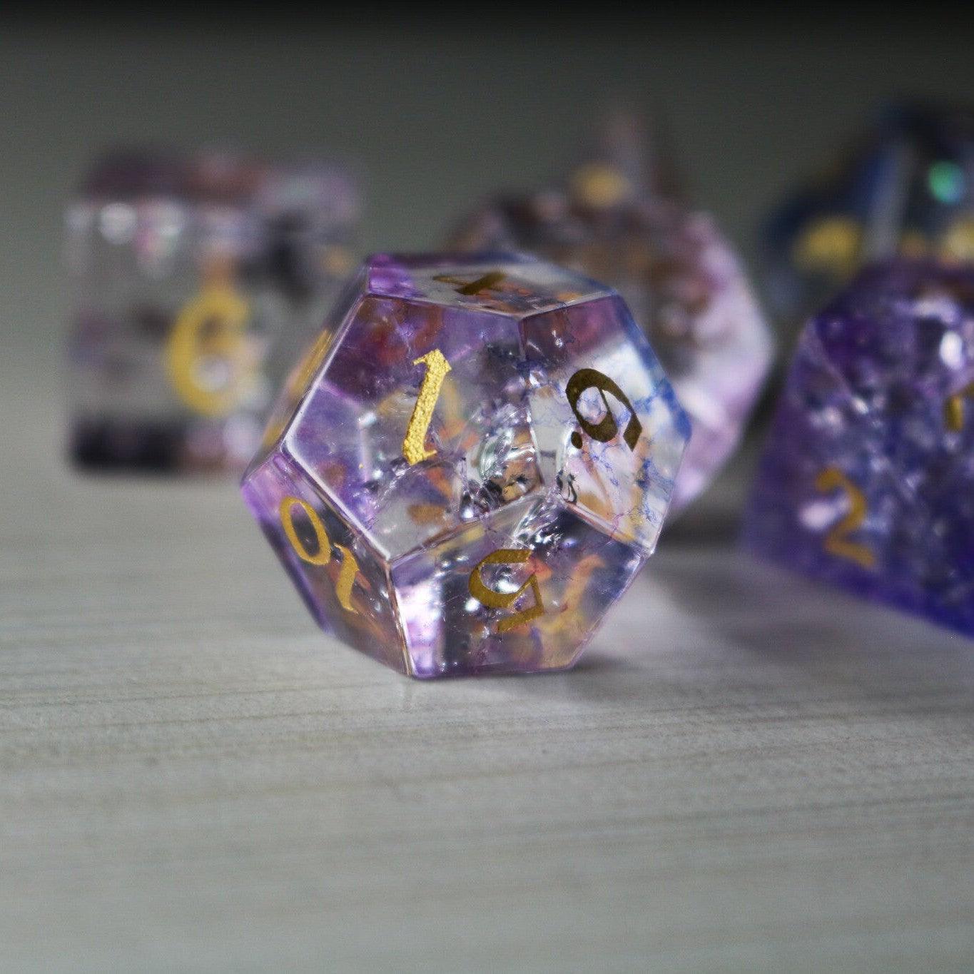 Stormcloud Violet Dice Set