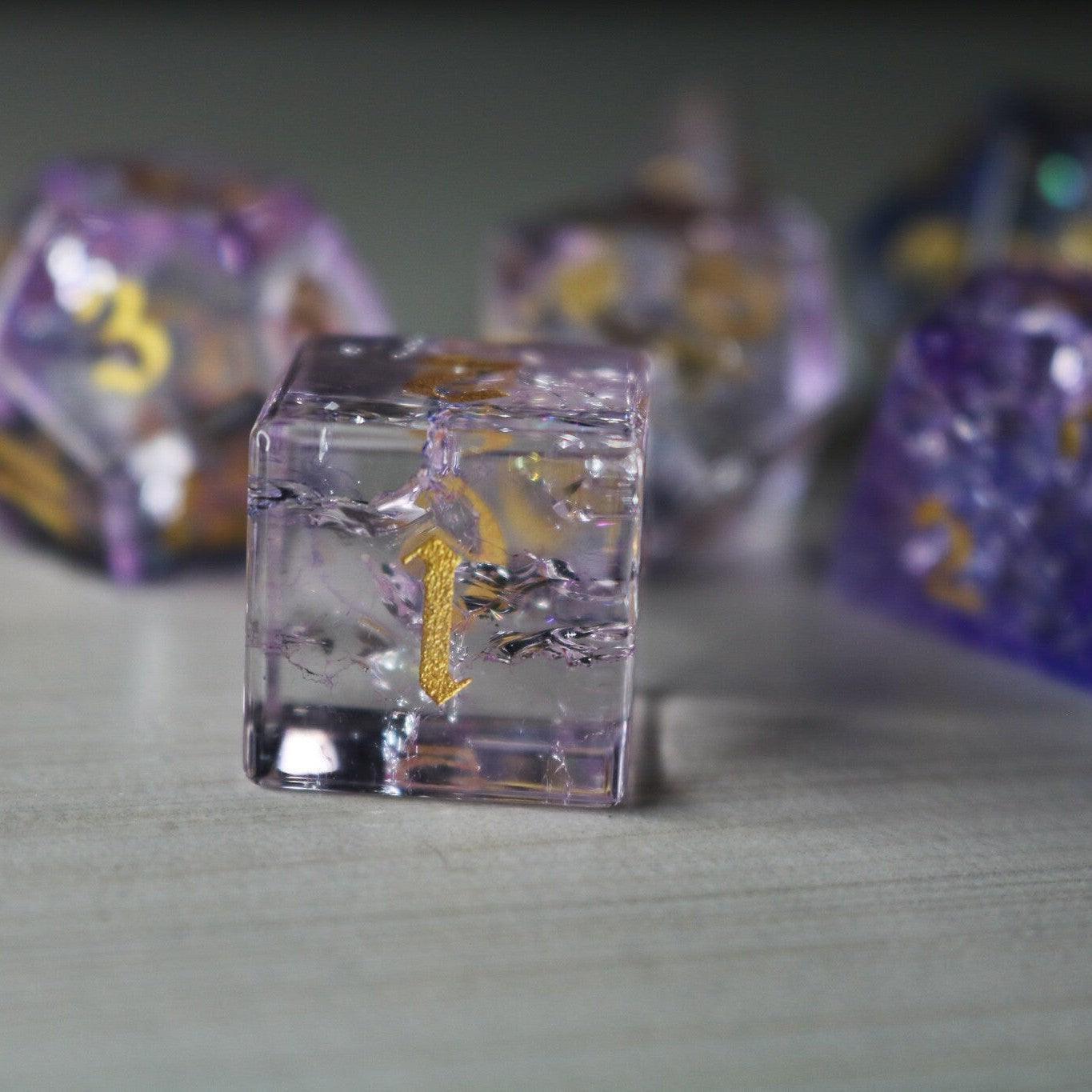 Stormcloud Violet Dice Set