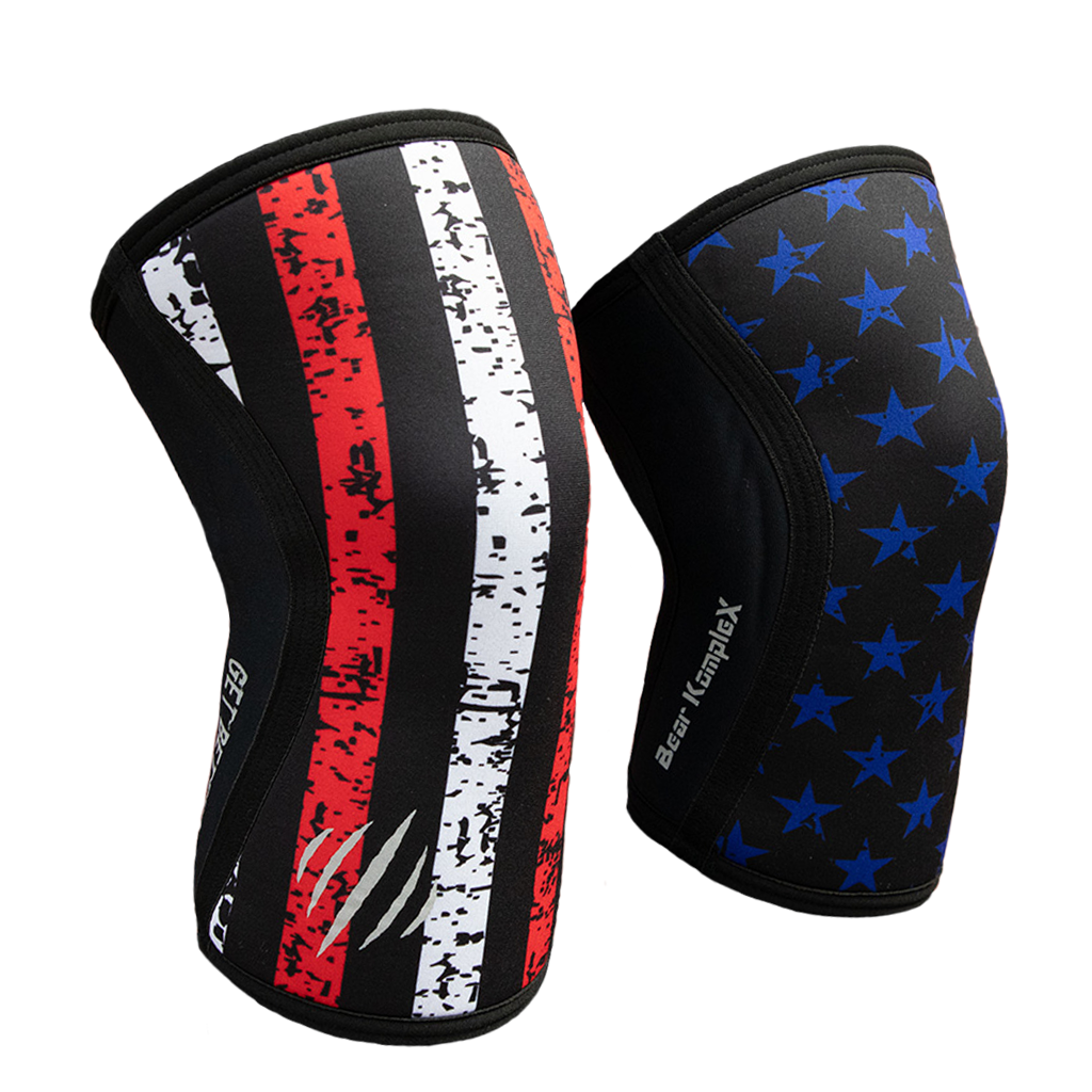 Bear KompleX Knee Sleeves, Stars and Stripes (Pair)