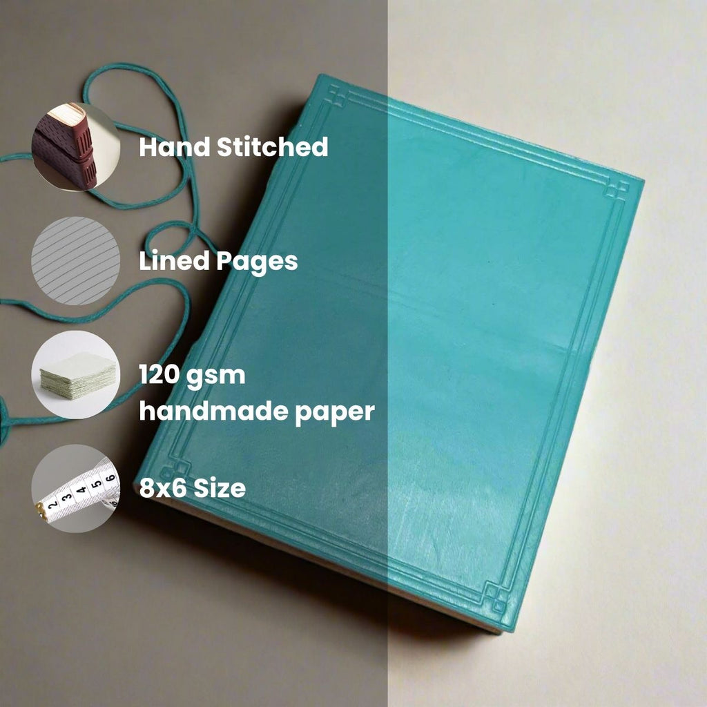 Plain Cover Leather Journal, Lined