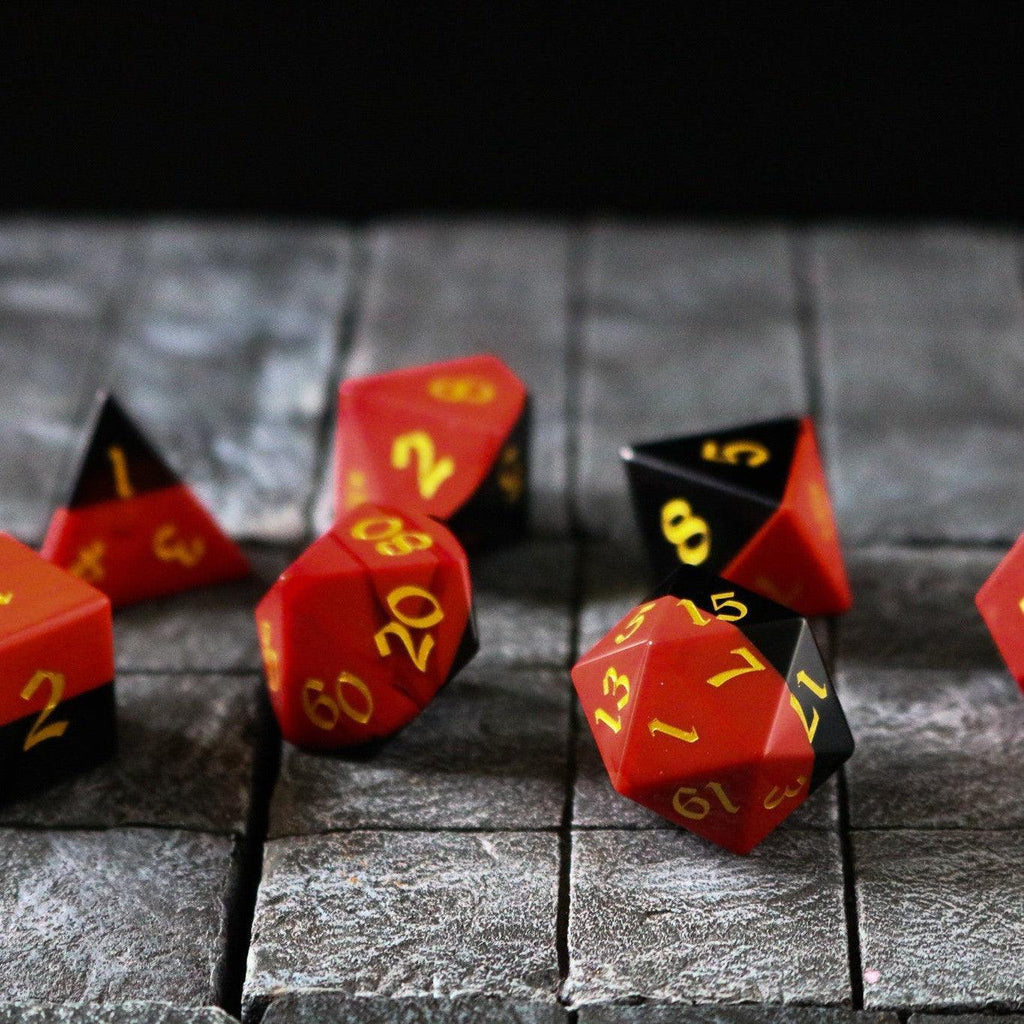 Ember and Ash Dice Set