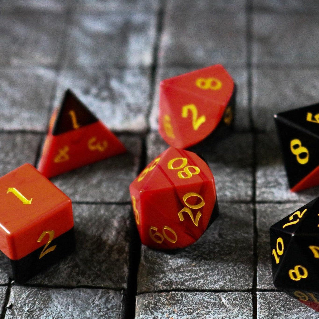 Ember and Ash Dice Set