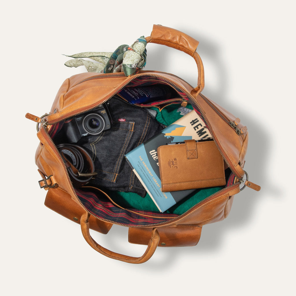 Signature Leather Travel Duffle