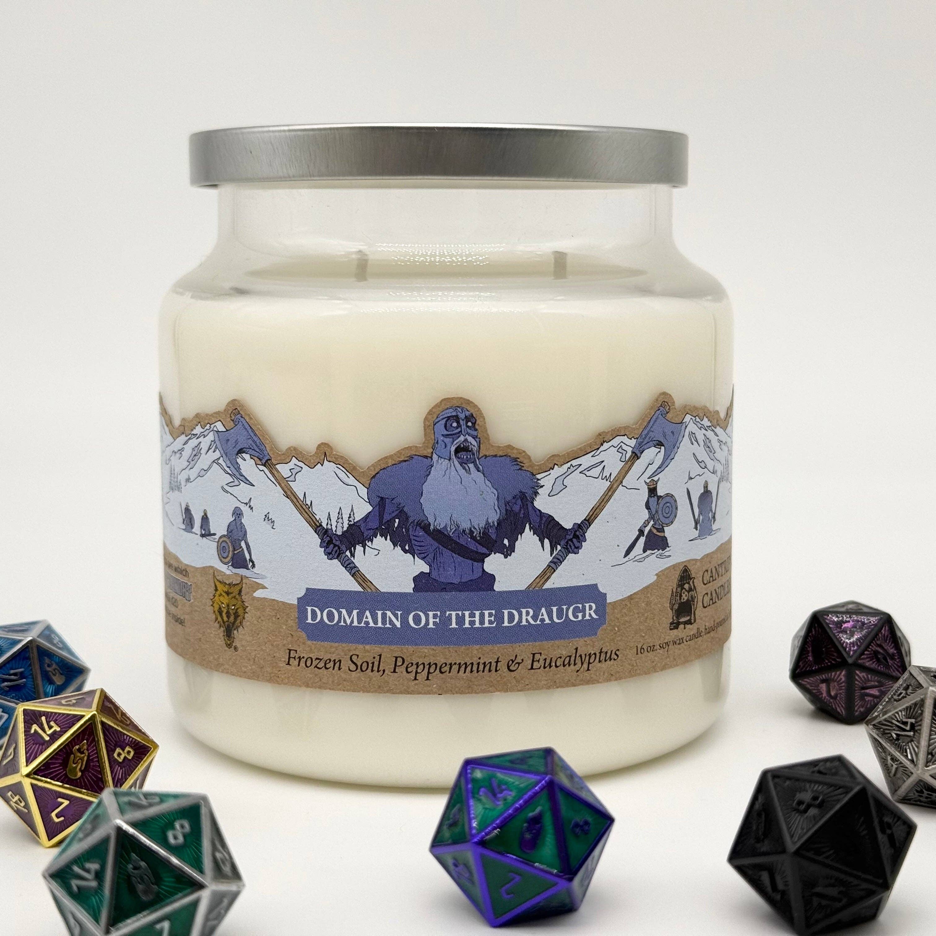 Cantrip Candles: Domain of the Draugr (16 oz)