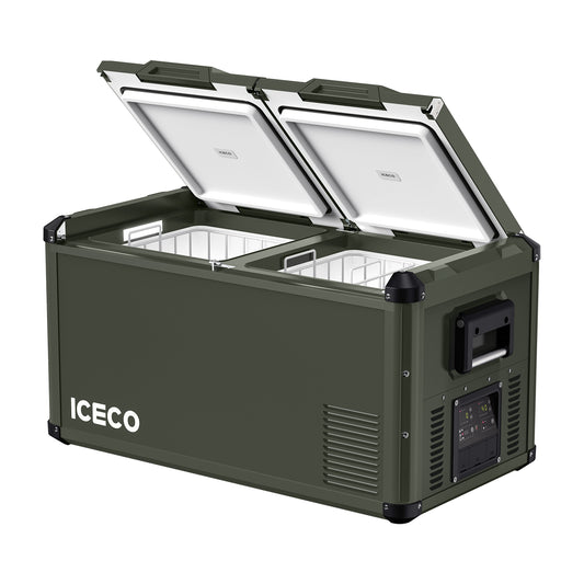 ICECO VL75ProD 12V Fridge Freezer, 75L, Olive