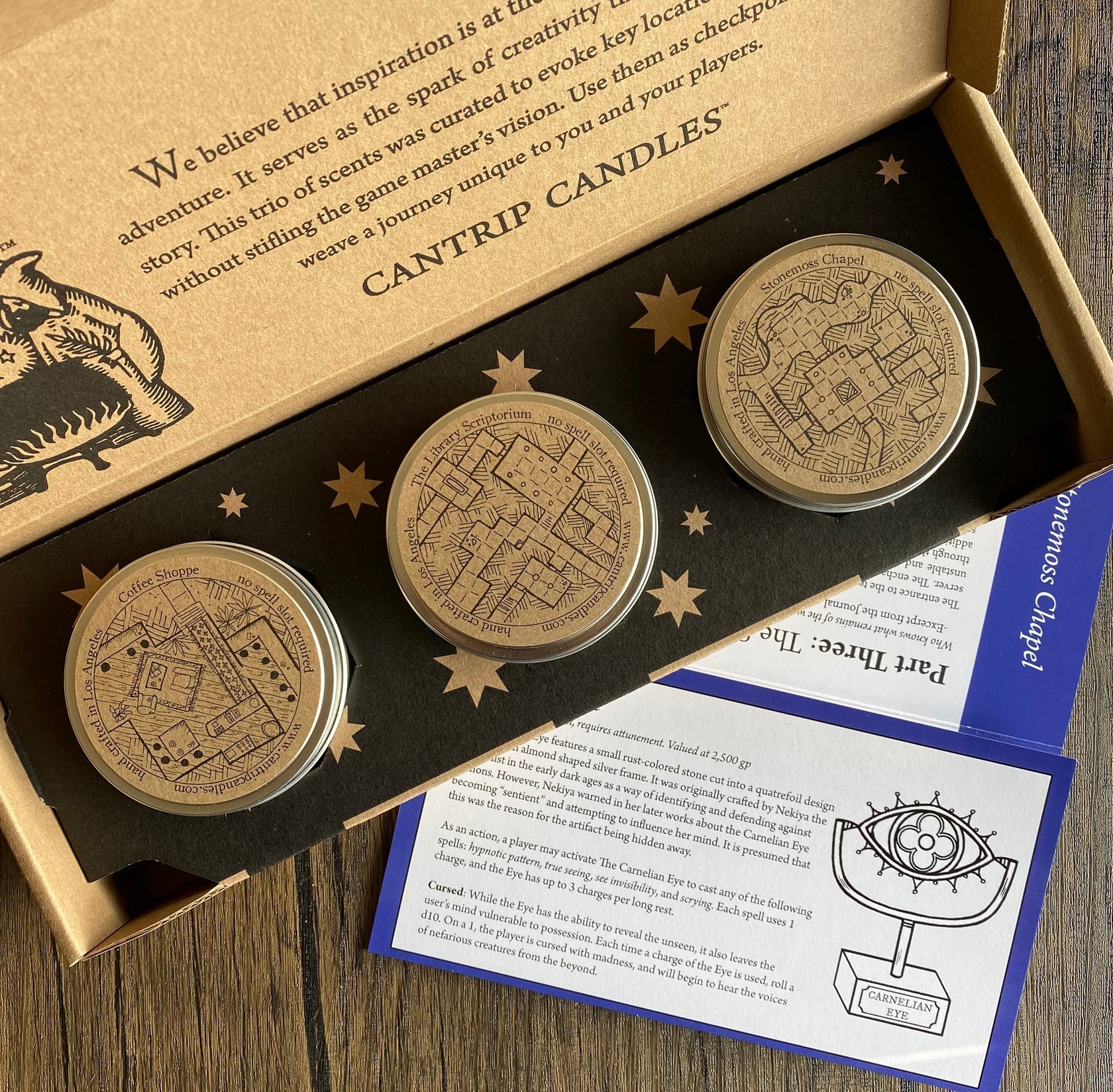 Cantrip Candles: Adventure Triptych (3-Pack)