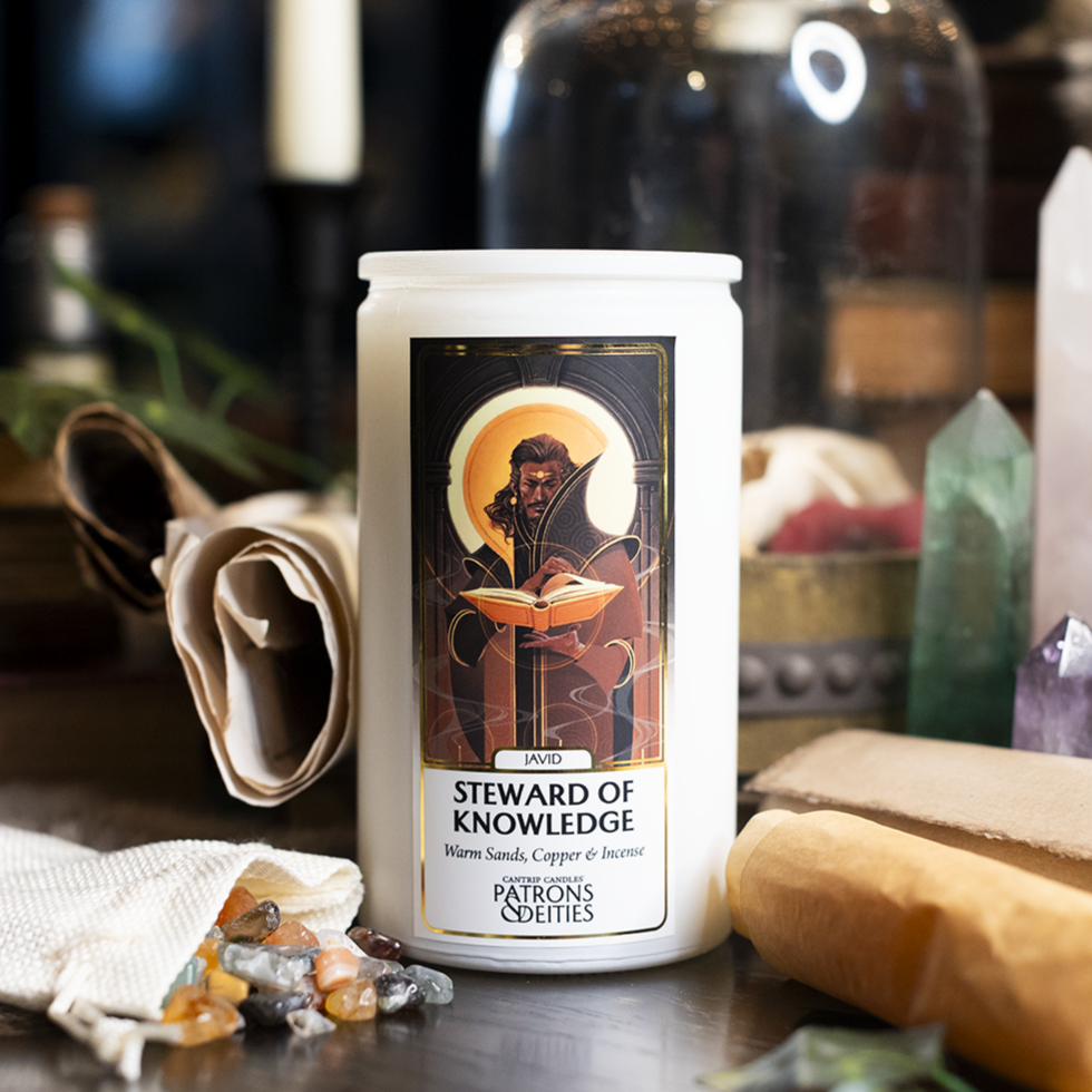 Cantrip Candles: Javid, Steward of Knowledge (16 oz)