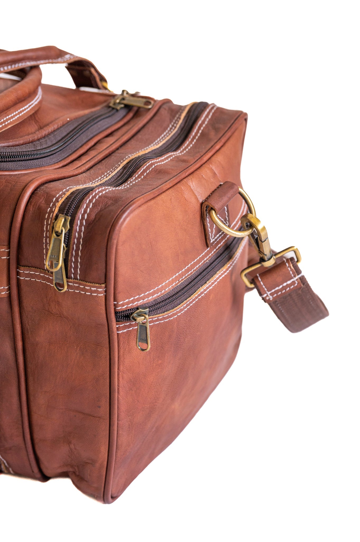 Vintage Leather Travel Duffle