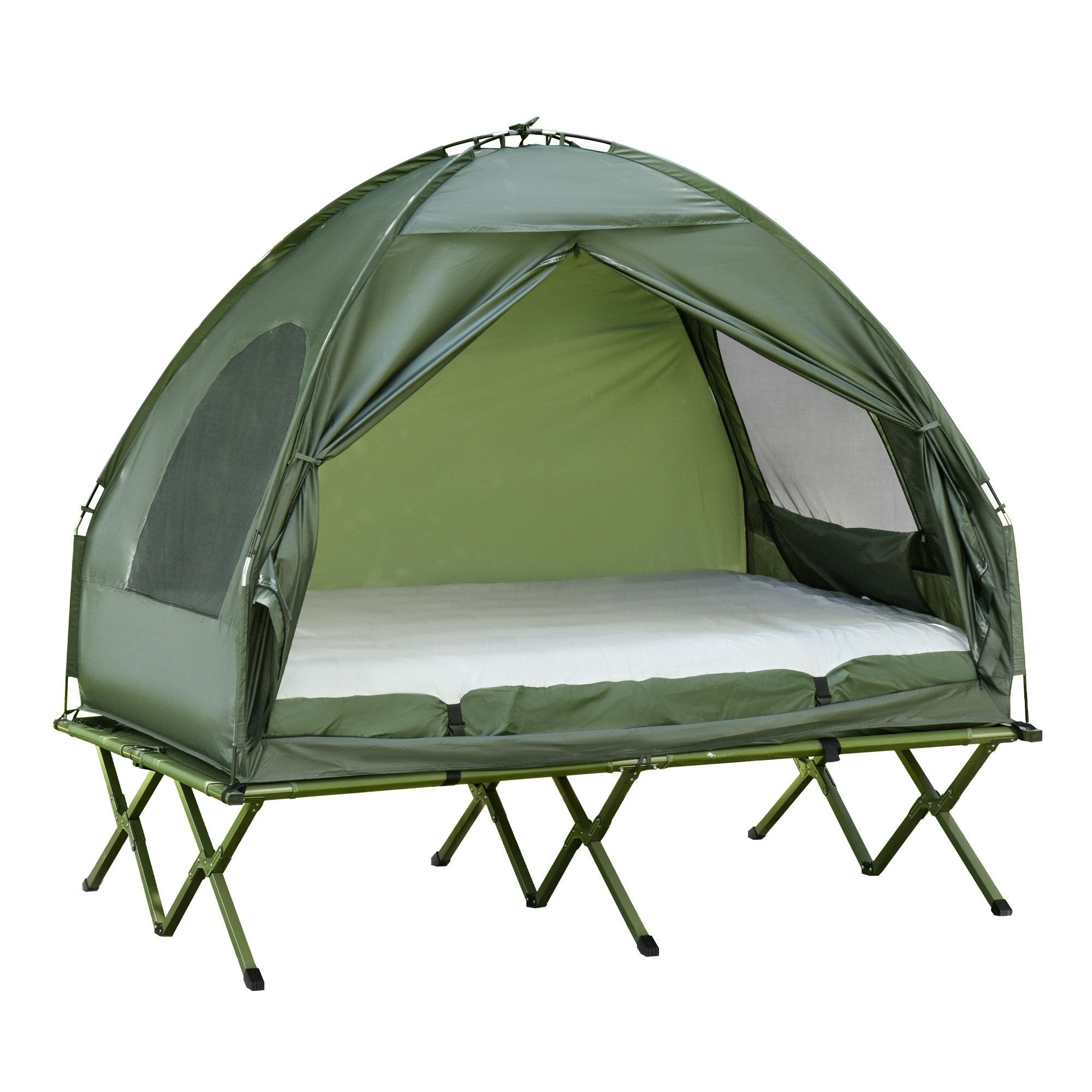 4-in-1 Cot Tent — 2-Person, Air Mattress
