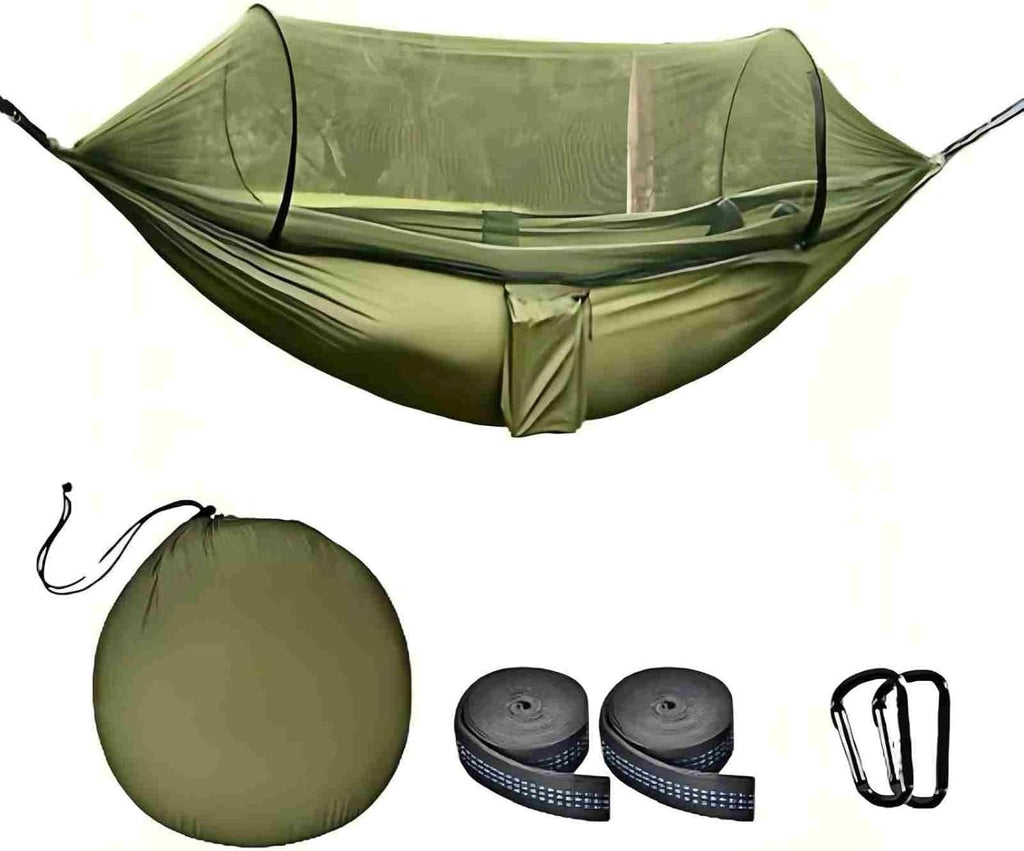 Bug Net Hammock — Double/Single, Straps