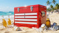 Yakimoto Nostalgia 21 Qt Metal Cooler — Red