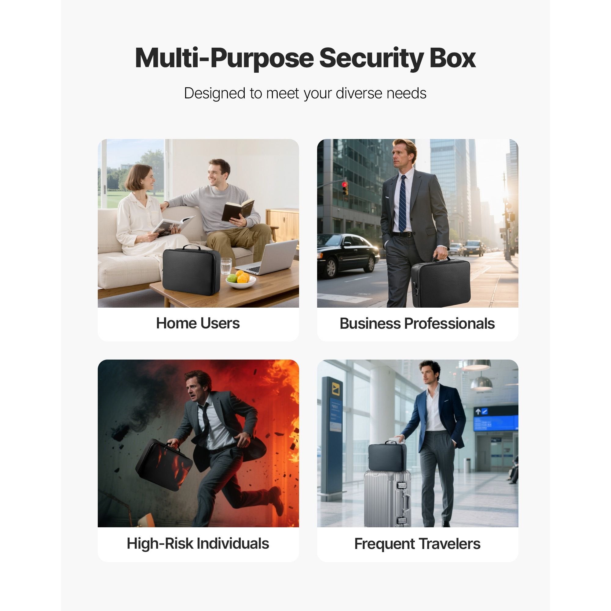 Fireproof Document Box — Locking, 1832°F