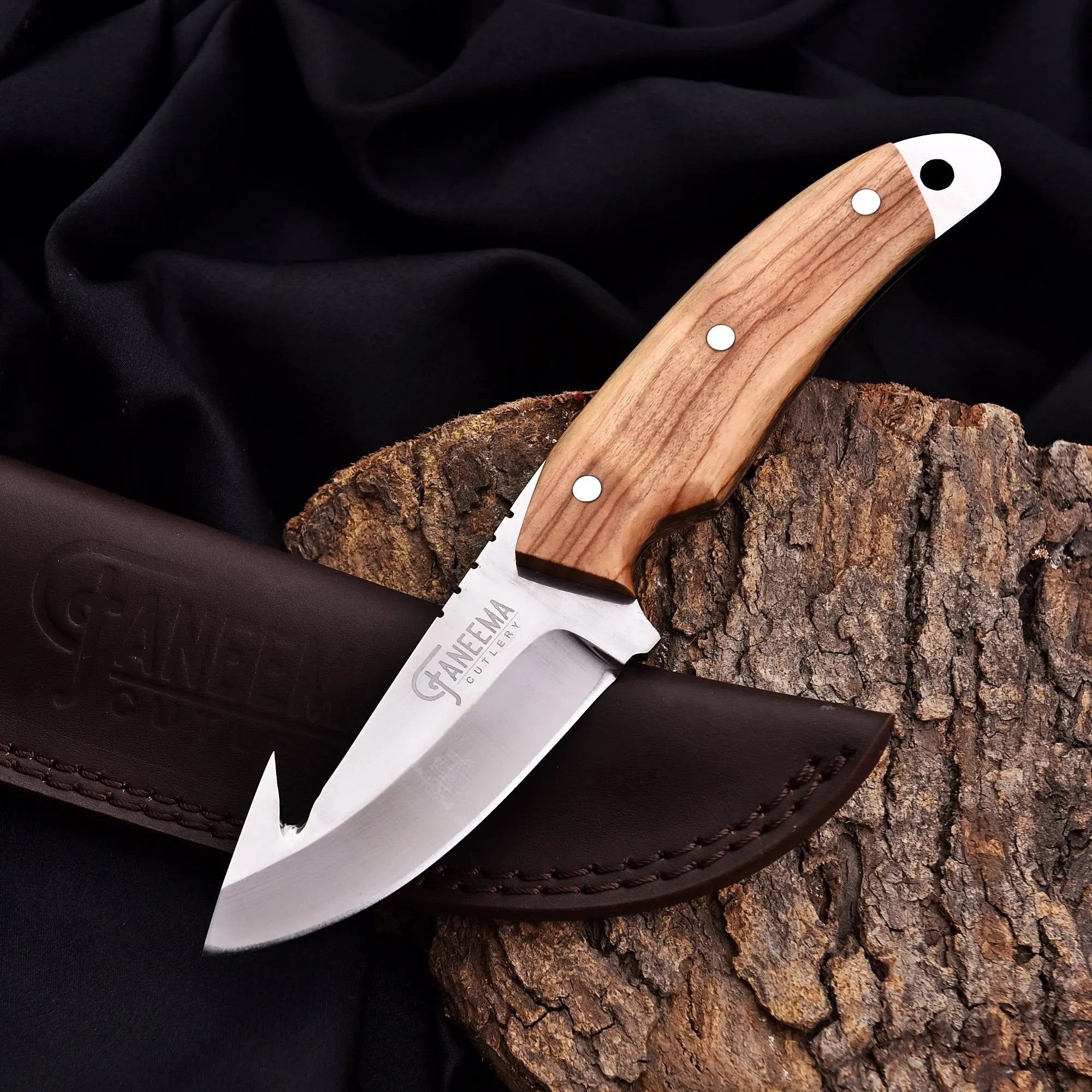 The Scarlet Gut Hook — 440C Stainless