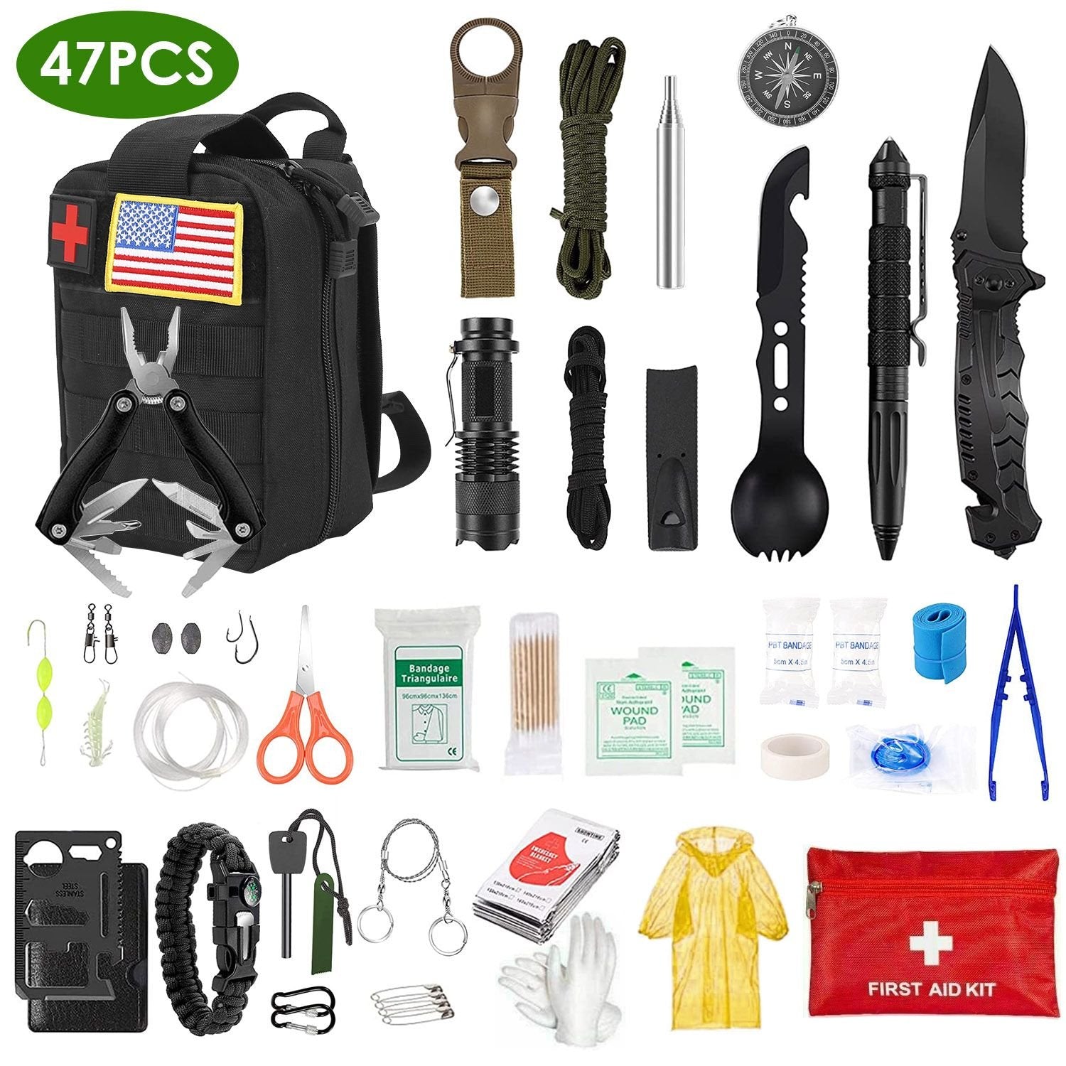 47-Piece Survival Kit — EDC Gear