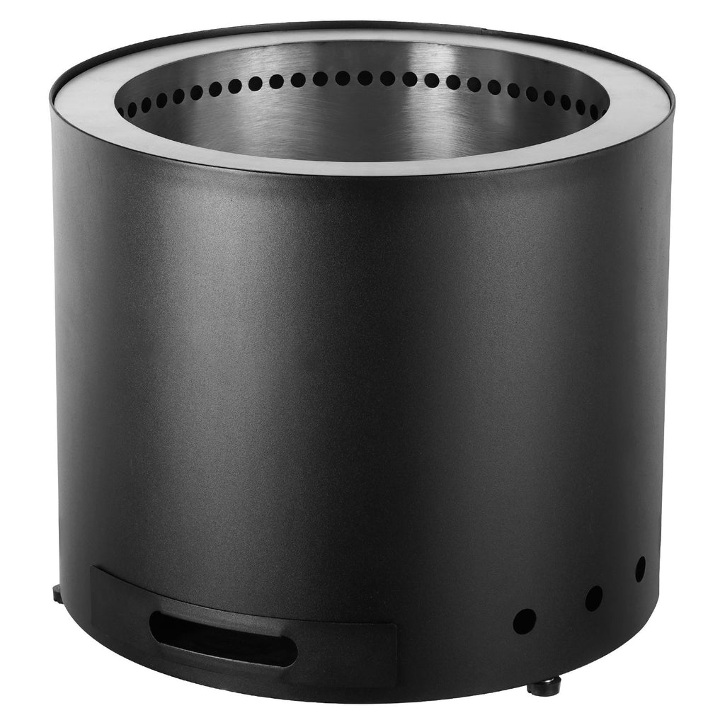Smokeless Fire Pit — 15in Stainless, Removable Ash Pan