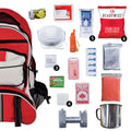 64-Piece Survival Backpack — Red