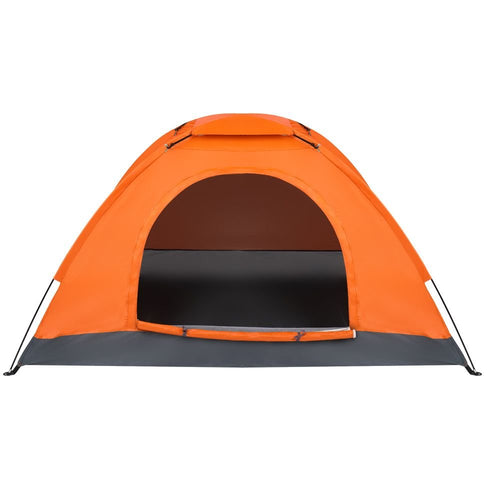 1-Person Dome Tent — Waterproof, Orange