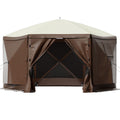 10×10 Screen Gazebo — 6-Sided Pop-Up