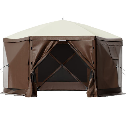 10×10 Screen Gazebo — 6-Sided Pop-Up