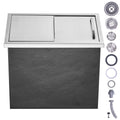 Drop-In Ice Bin — 18×12″, Sliding Cover