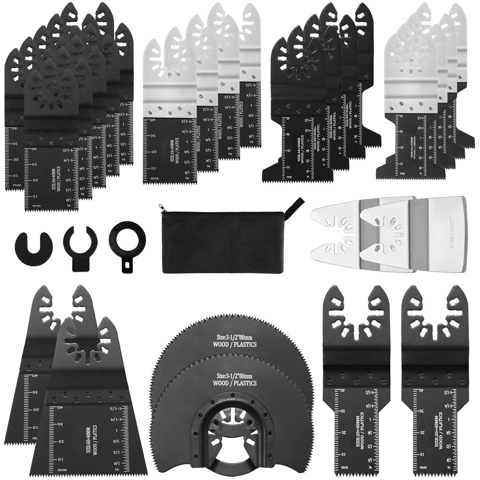 Oscillating Saw Blades — 30-Piece Universal