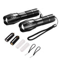 2000-Lumen Flashlights — 2-Pack, 5 Modes
