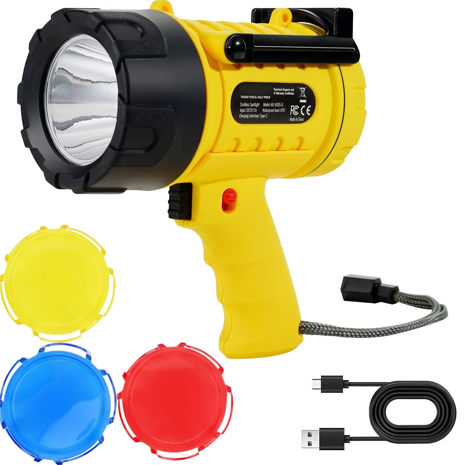 Rechargeable Spotlight — 1,000,000 Lumens