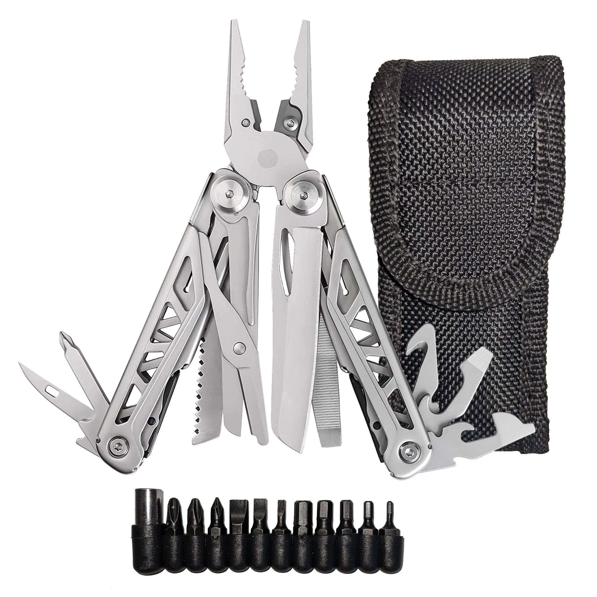 18-in-1 Heavy-Duty Multitool — Stainless