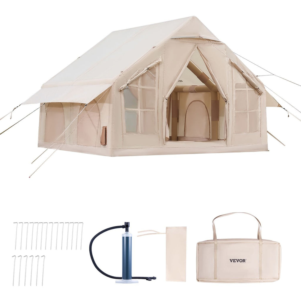 Inflatable Air Tent — 4–6 Person, Pump Included
