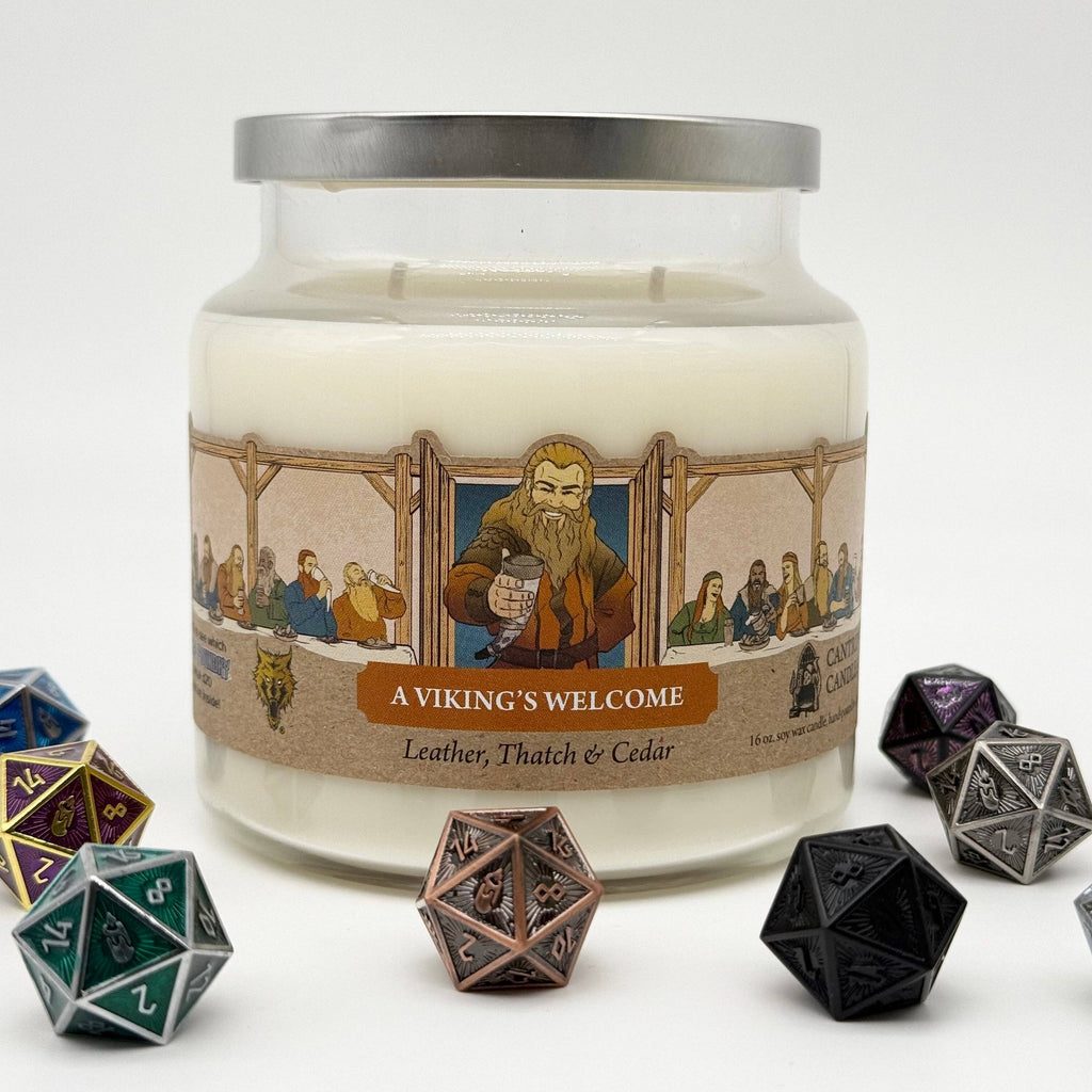 Cantrip Candles: A Viking's Welcome (16 oz)