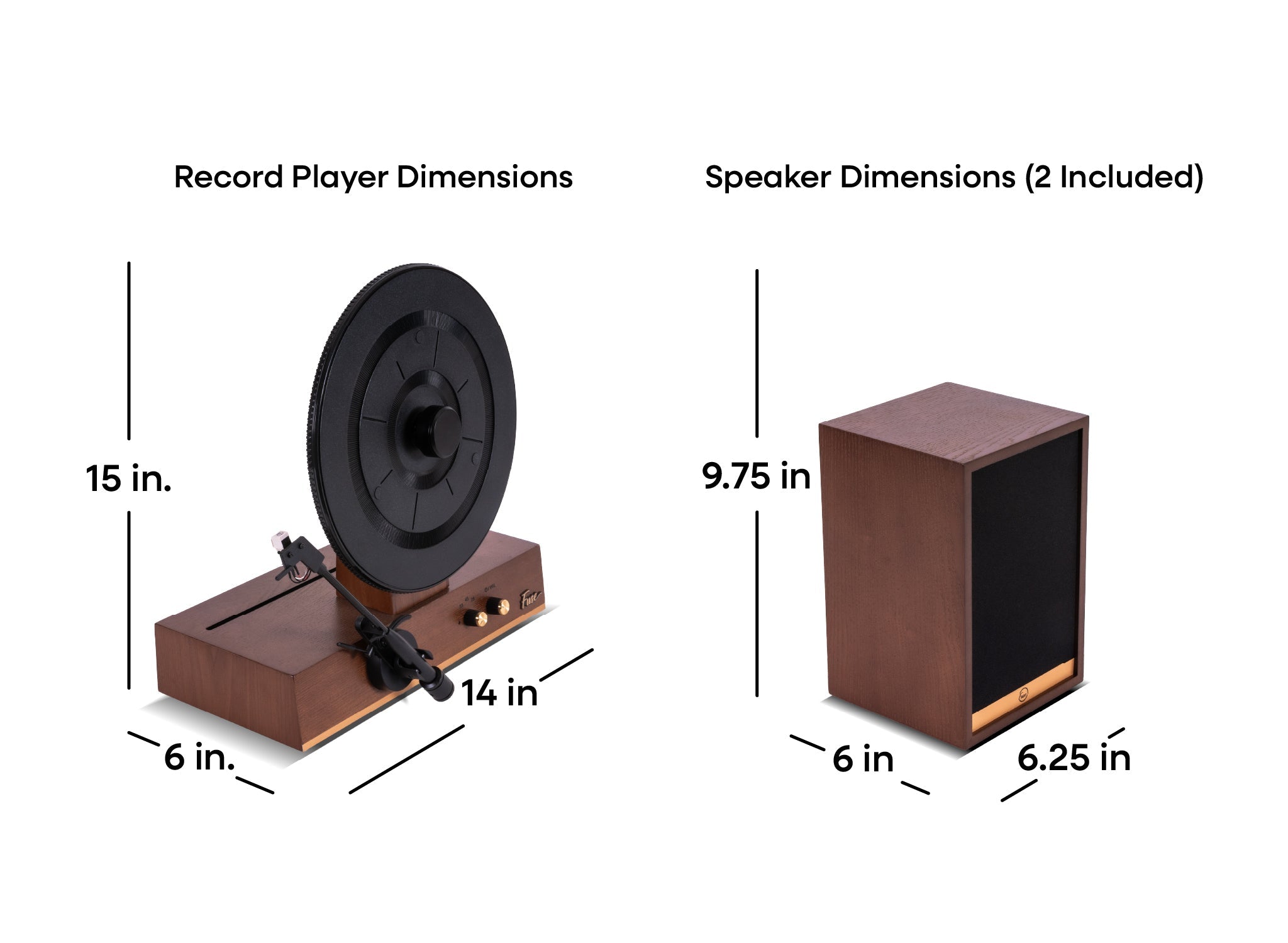 Fuse GLD Vertical Vinyl Record Player
