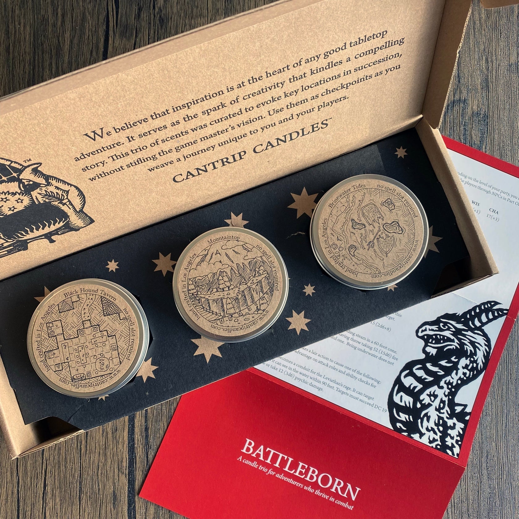 Cantrip Candles: Adventure Triptych (3-Pack)