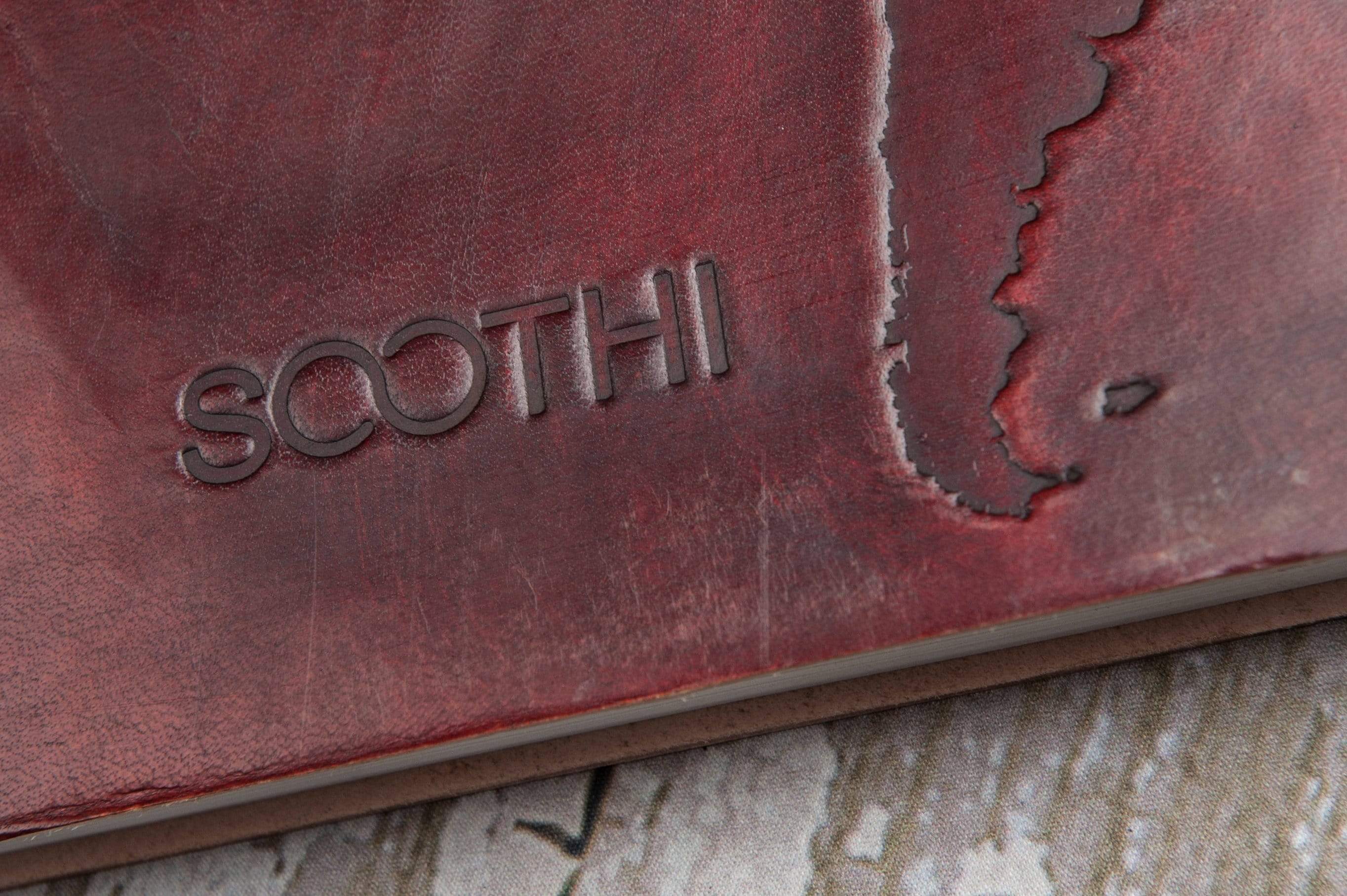 Extra Large World Map Leather Journal, 11x14