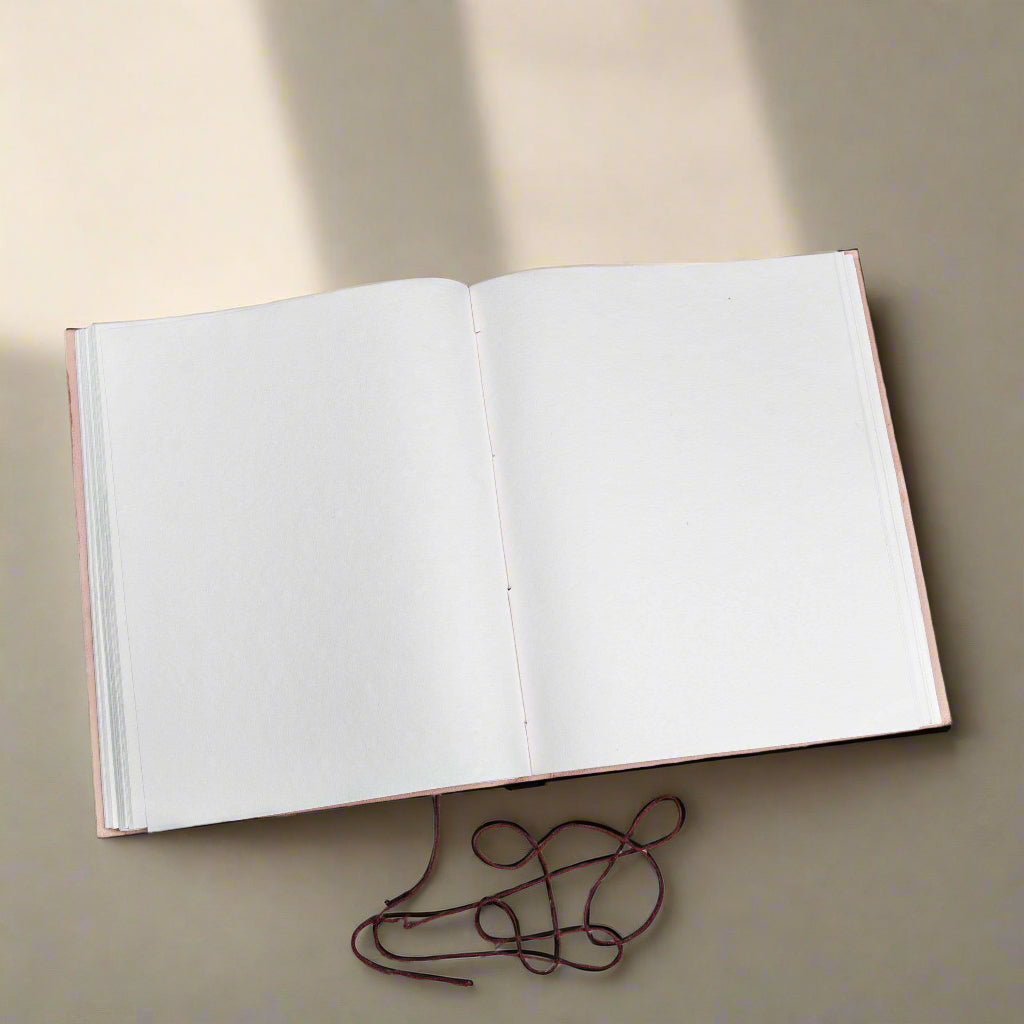 Extra Large World Map Leather Journal, 11x14