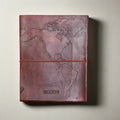 Extra Large World Map Leather Journal, 11x14