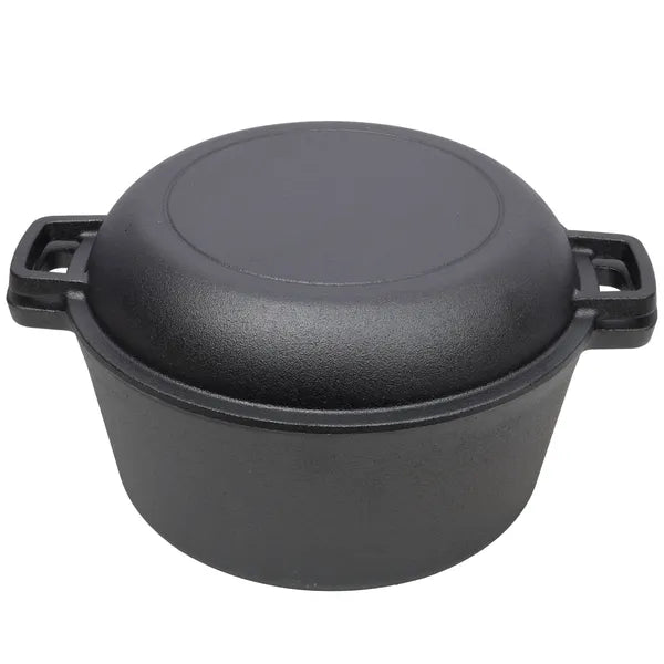 Cast Iron 2-in-1 Dutch Oven, Pre-Seasoned, view 3
