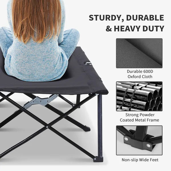 2-Person Folding Cot, 50″ Extra Wide, view 4