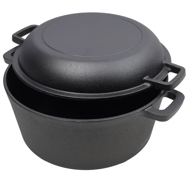 Cast Iron 2-in-1 Dutch Oven, Pre-Seasoned, view 4