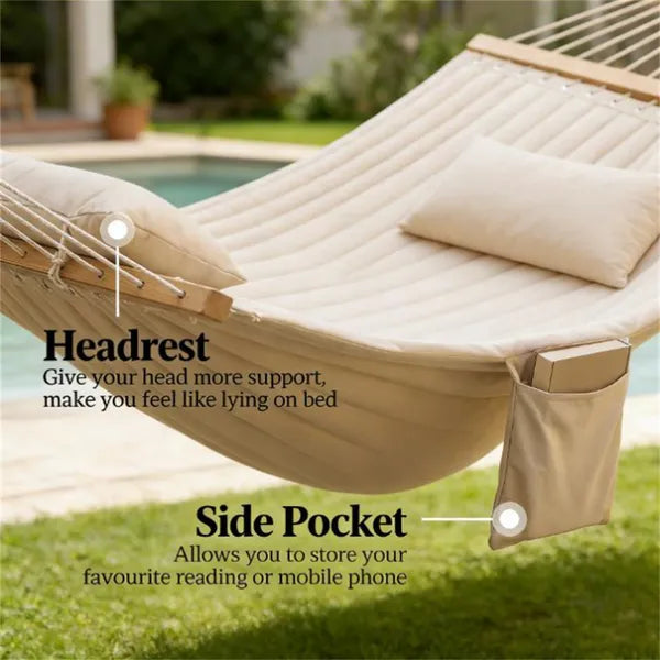 Quilted Double Hammock, Swing, view 4