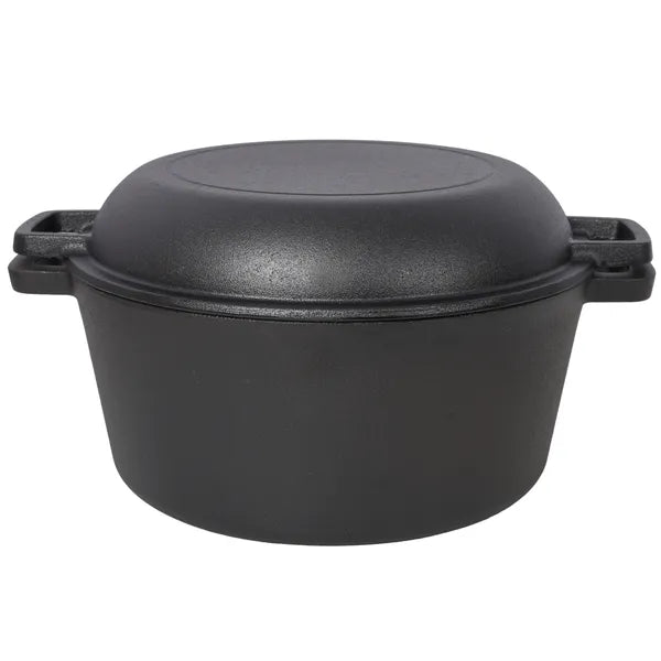 Cast Iron 2-in-1 Dutch Oven, Pre-Seasoned, view 2