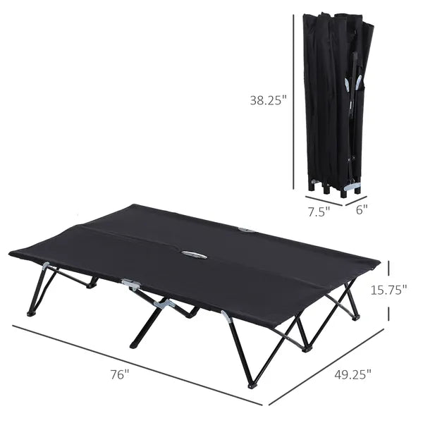 2-Person Folding Cot, 50″ Extra Wide, view 3